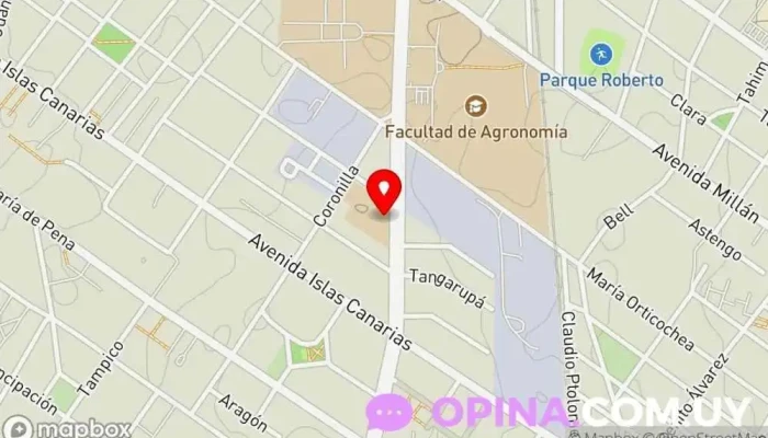 mapa de Escuela Nº 122 Doble Turno Común Escuela en Montevideo