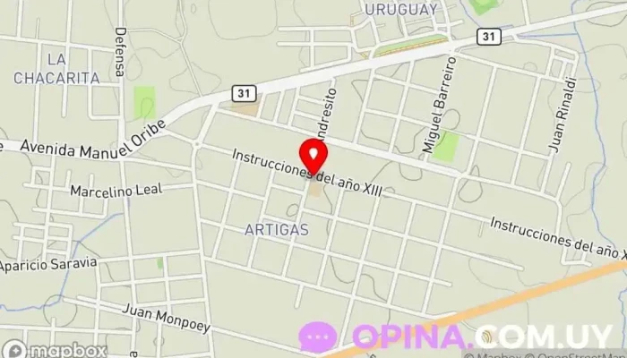 mapa de Escuela Nº 14 Escuela en Salto