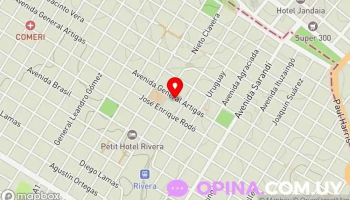 mapa de Escuela Nº 147 - Olintho María Simoes Escuela en Rivera