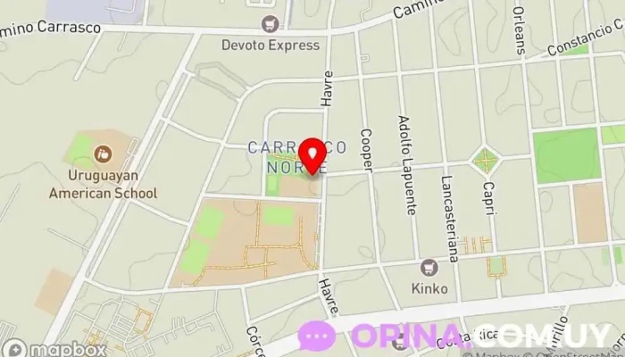 mapa de Escuela Nº 183 Colegio público en Montevideo