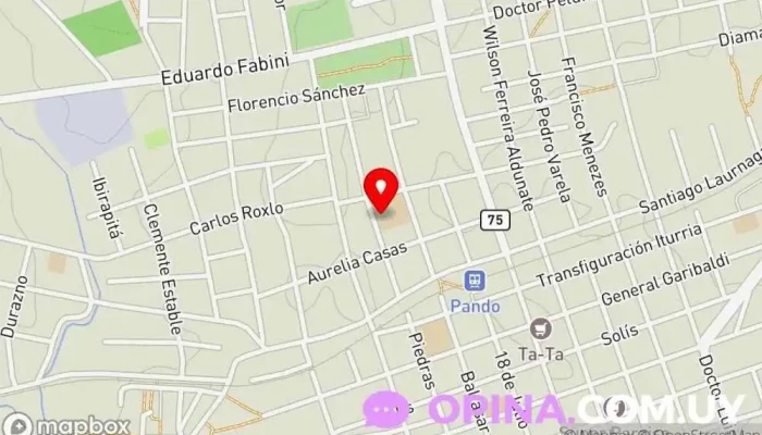 mapa de Escuela nº 274 de tiempo completo Escuela de primaria en Pando