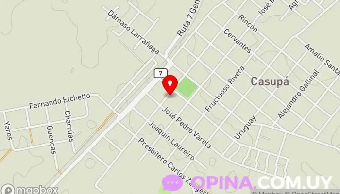 mapa de Escuela Nº 34 Escuela en Casupá