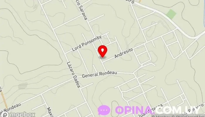 mapa de Escuela Nº 45 Andresito Escuela en Rivera