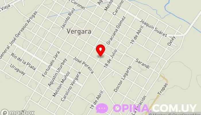 mapa de Escuela No 50 Rómulo Gallegos Escuela en Vergara