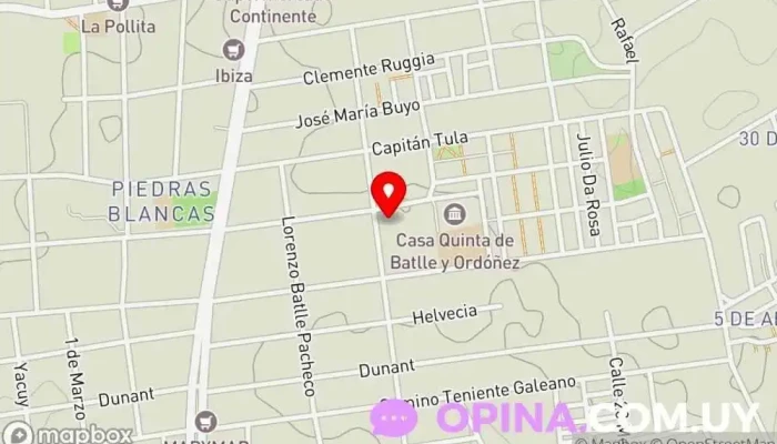 mapa de Escuela Nº 59 Campamento Escuela en Montevideo