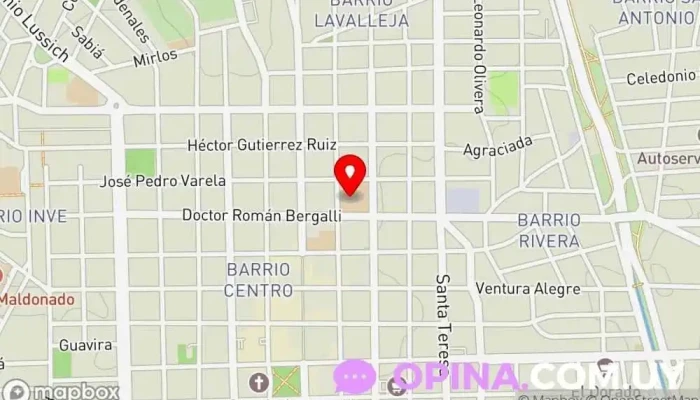 mapa de Escuela Nº1 José Pedro Ramírez Colegio público en Maldonado