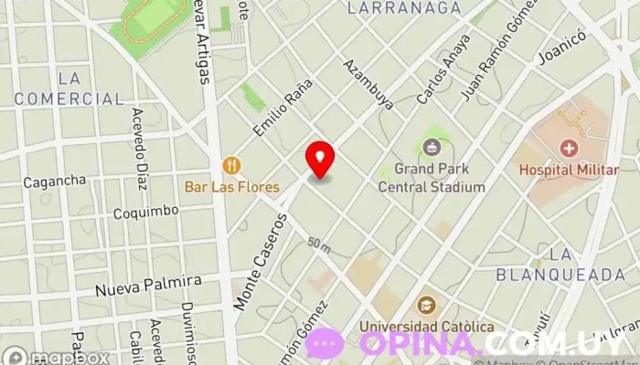 mapa de Escuela Nº107 - República de Costa Rica Escuela en Montevideo