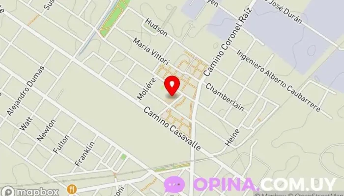 mapa de Escuela Nº258 Juan Bautista Crosa de Pinerolo Escuela primaria en Montevideo