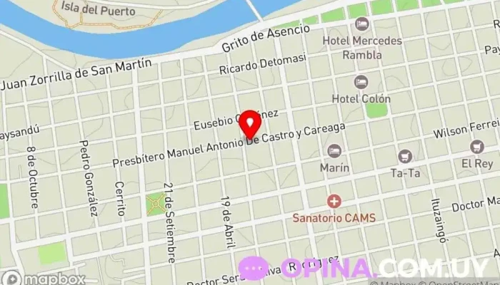 mapa de Escuela Nro. 109 Jardín de infancia en Mercedes