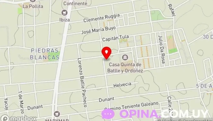 mapa de Escuela Primaria N°59 y 119 Escuela en Montevideo