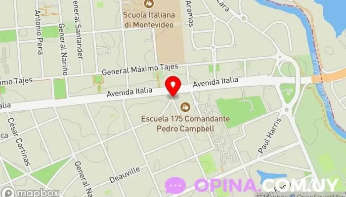 mapa de Escuela pública Escuela en Montevideo