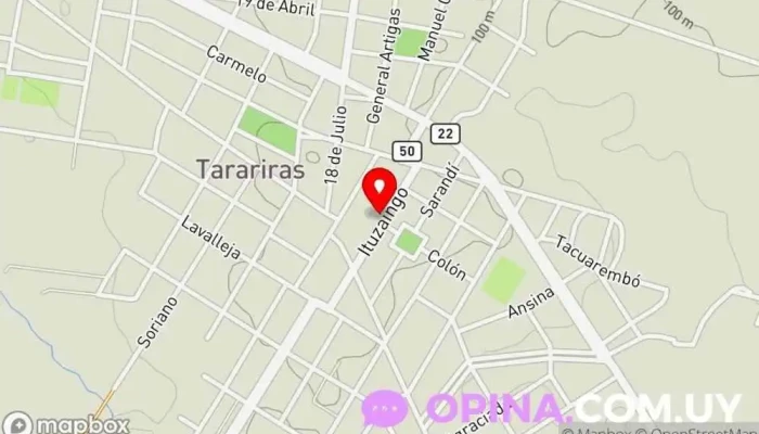 mapa de Escuela Pública No. 142 Educación en Tarariras