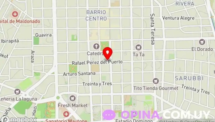 mapa de Escuela Ramírez Escuela en Maldonado