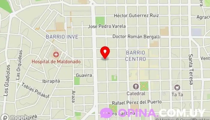 mapa de Escuela San Fernando Educación mixta en Maldonado