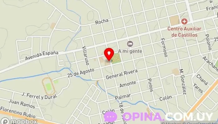 mapa de Escuela Tecnica de Castillos Universidad en Castillos