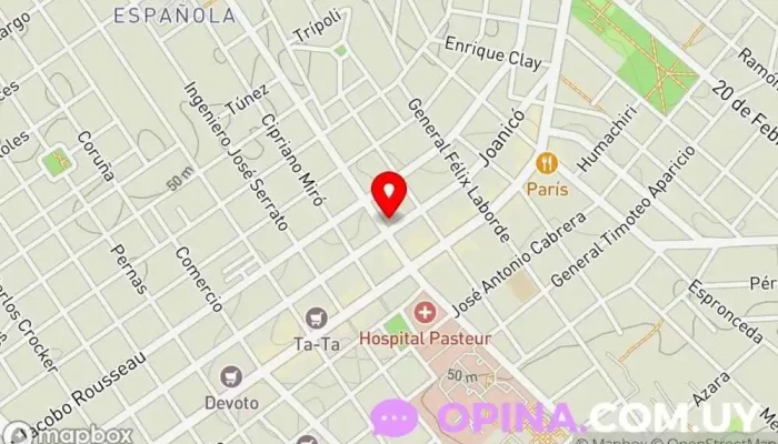 mapa de Escuela Técnica de la Union Escuela técnica en Montevideo