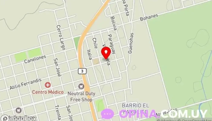 mapa de Escuela Técnica Nº 2 CME Centro educativo en Bella Unión