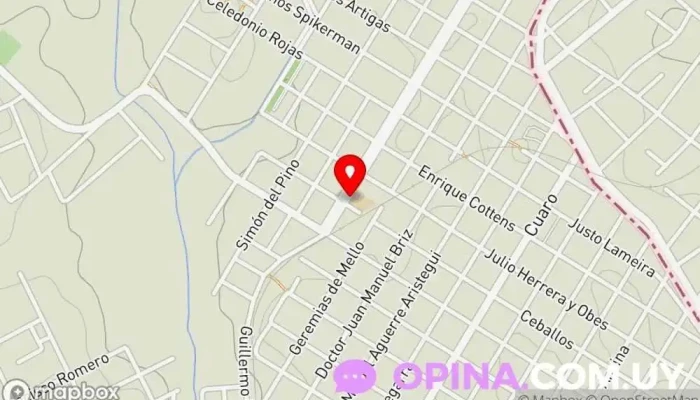 mapa de Escuela Técnica Rivera N° 2 - Centro María Espínola Instituto de secundaria en Rivera