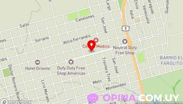 mapa de Escuela Técnica Sergio González Olaizola Instituto de secundaria en Bella Unión