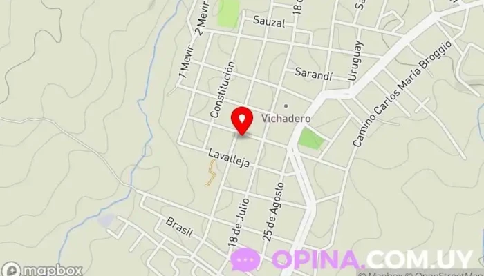 mapa de Escuela Técnica Vichadero Escuela técnica, Escuela de comercio en Vichadero