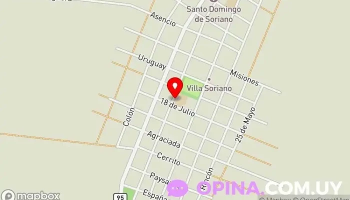 mapa de Escuela Técnica Villa Soriano Escuela en Villa Soriano