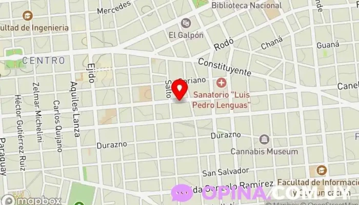 mapa de Escuela Virgilio Scarabelli Escuela en Montevideo