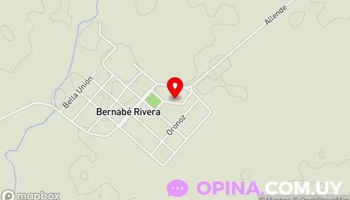 mapa de Escuela y Liceo Bernabé Rivera (Centro Educativo Integral) Colegio concertado en Bernabe Rivera