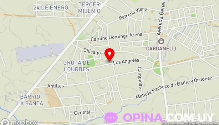 mapa de Escuelas N° 168 Rumania y N° 336 Escuela primaria en Montevideo