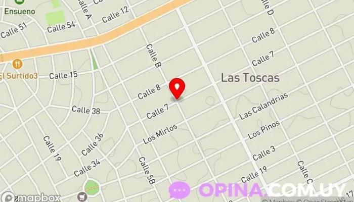 mapa de Escuelita Panambí Escuela en Las Toscas