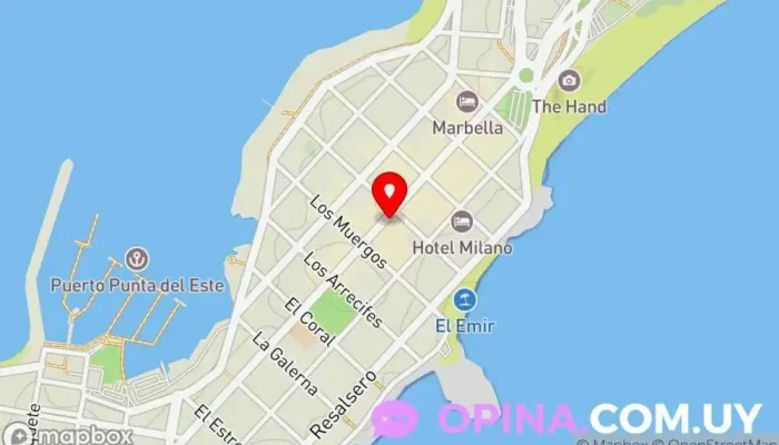 mapa de Esmeralda Amaral Real Estate Agencia inmobiliaria en Punta del Este
