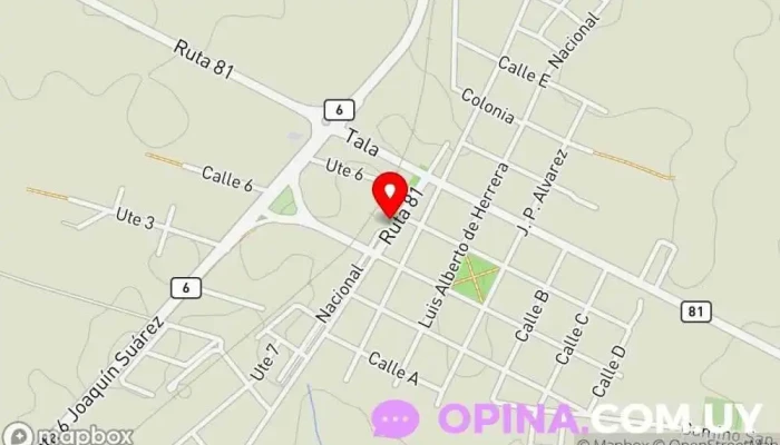 mapa de Espacio Alegría Escuela en San Bautista