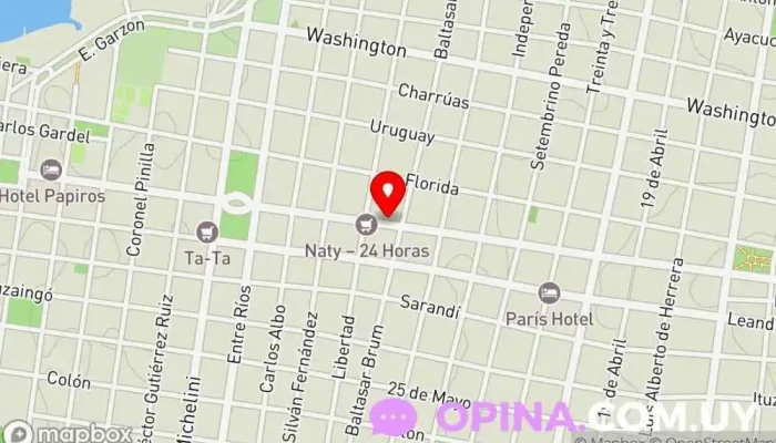 mapa de Espacio Cultural Gobbi Centro cultural en Paysandú