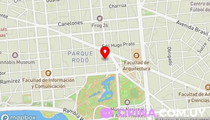 mapa de Espacio de Desarrollo Armónico Escuela en Montevideo