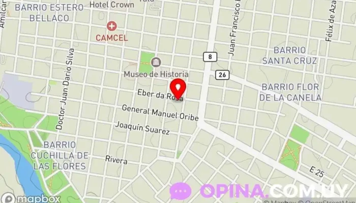 mapa de Espacio Gym Melo Gimnasio en Melo