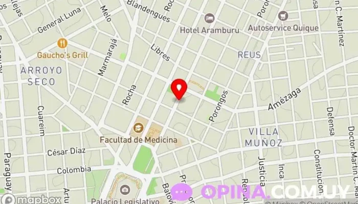 mapa de Espacio infinidad de regalos Juguetería en Montevideo