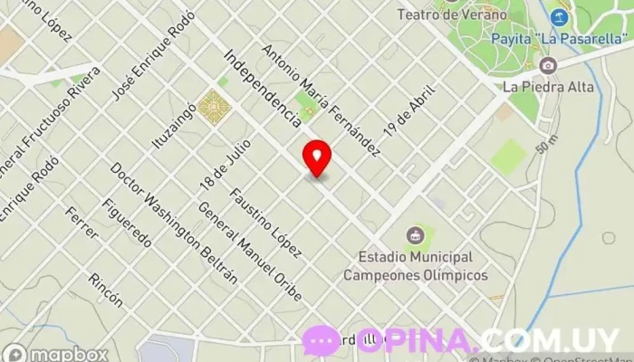 mapa de Espacio Interdisciplinario Vitoria Centro de salud y bienestar en Florida