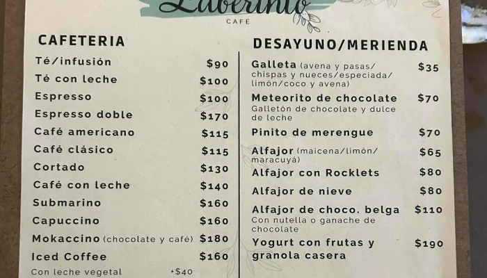 Espacio Laberinto -  Cafe Comentario 5 - Montevideo