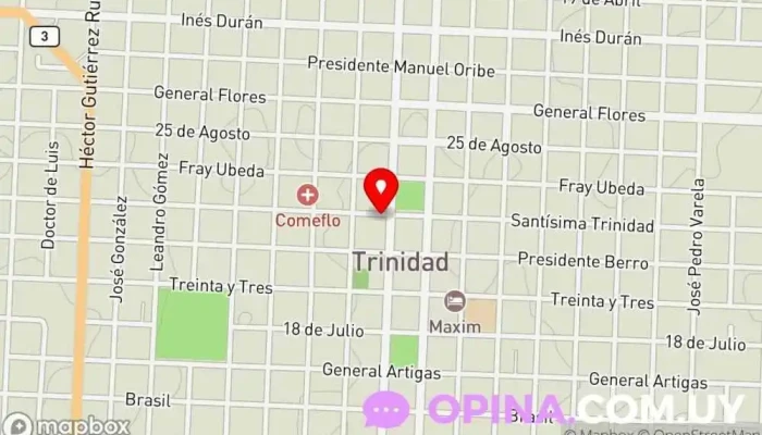 mapa de Espacio Ohana Clínica ambulatoria en Trinidad