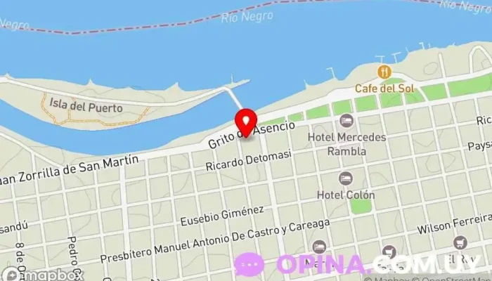 mapa de Espacio Rural Rambla Colegio público en Mercedes