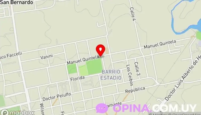 mapa de Estadio Municipal de Pando Escuela en Pando