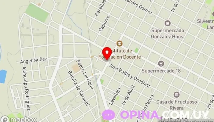 mapa de Estancia La Loma Casa rural en Durazno