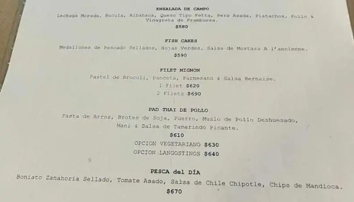 Estrecho Menu - Montevideo