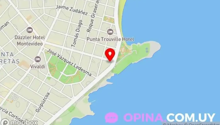 mapa de Estudio Janet Rosenchtein Agencia inmobiliaria en Montevideo