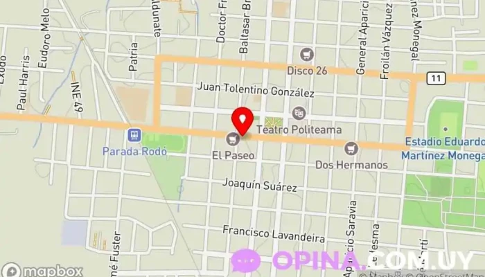 mapa de Estudio Perillo Oficinas de empresa en Canelones