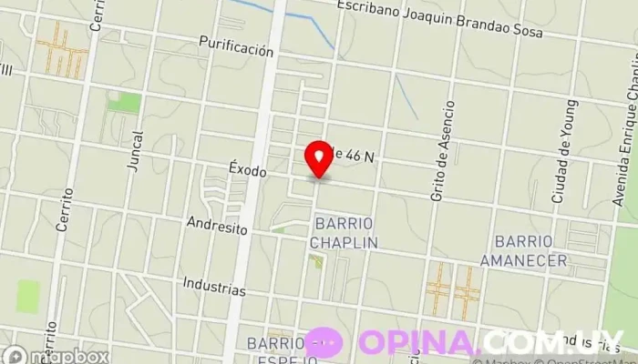 mapa de Éxodo 1742 Condominio en Paysandú