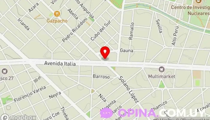 mapa de ExploCyber Imprenta comercial, Taller de encuadernación, Tienda de artesanías, Impresora digital, E commerce agency, Proveedores de sabores, fragancias y aromas, Incense supplier, Santuario, Juguetería en Montevideo