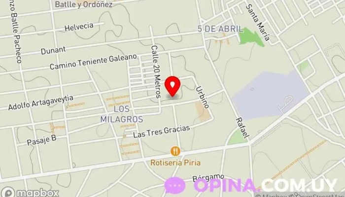 mapa de FAMILAI OLIVERA PEREYRA Escuela en Montevideo