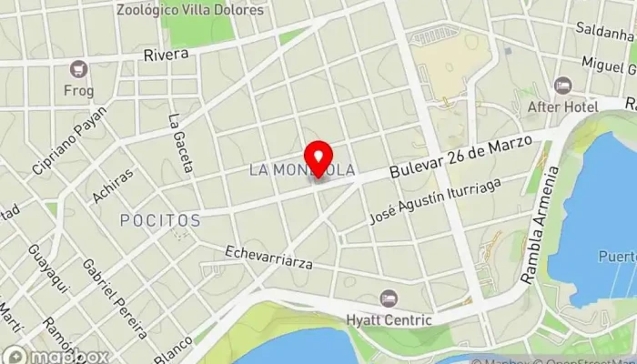 mapa de Fans 26 de marzo Bar restaurante en Montevideo