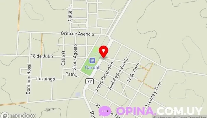 mapa de Farmacia Cardal Farmacia en Cardal