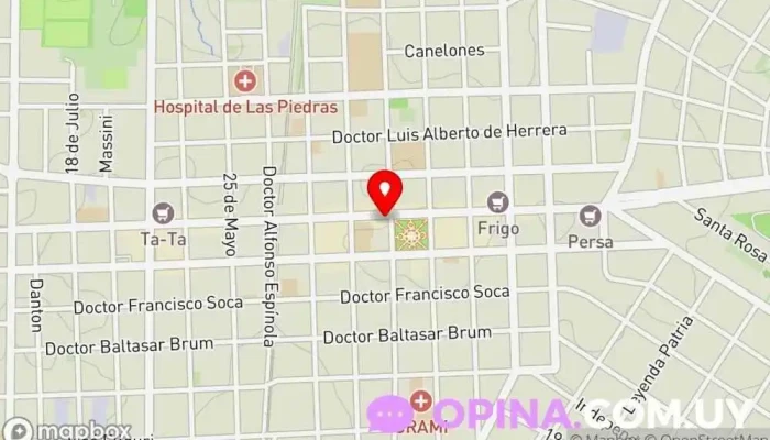 mapa de Farmacia Elisar Centro Farmacia, Tienda de comestibles, periódicos y medicamentos en Las Piedras